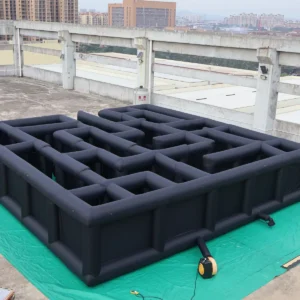 Air Science 10x10x2m Plain Black Open-Top Inflatable Maze - product view 2