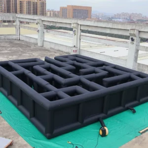 Air Science 10x10x2m Plain Black Open-Top Inflatable Maze - product view 3
