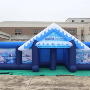 Air Science 9x9x2m Blue Snow Open-Top Inflatable Maze - product view 2