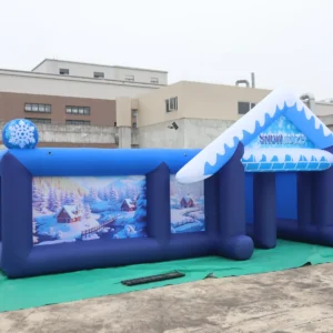 Air Science 9x9x2m Blue Snow Open-Top Inflatable Maze - product view 1