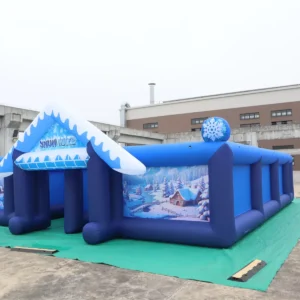 Air Science 9x9x2m Blue Snow Open-Top Inflatable Maze - product view 5