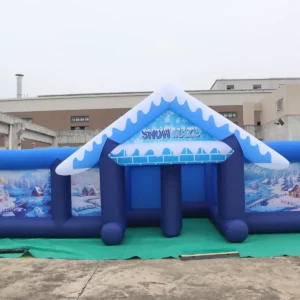 Air Science 9x9x2m Blue Snow Open-Top Inflatable Maze - product view 3
