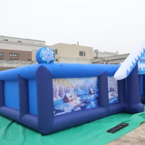 Air Science 9x9x2m Blue Snow Open-Top Inflatable Maze - product view 4