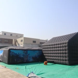 Commercial Inflatable Maze - Covered Dinosaur Maze with Black Gable Tent - product view 4
