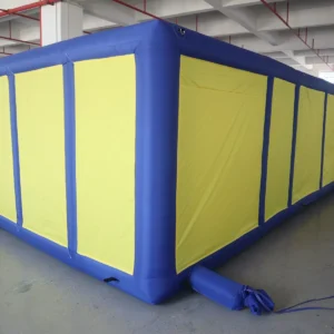 Commercial Inflatable Maze - Blue Yellow Dual Passage Covered - product view 2