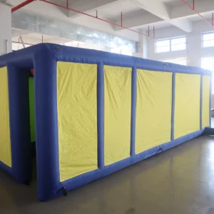 Commercial Inflatable Maze - Blue Yellow Dual Passage Covered - product view 4