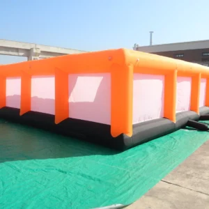 Commercial Inflatable Maze - Orange Pink Low Wall Open Top - product view 4