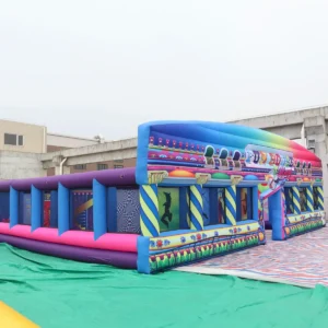 Commercial Inflatable Maze - Colorful Fun House Open Top - product view 2