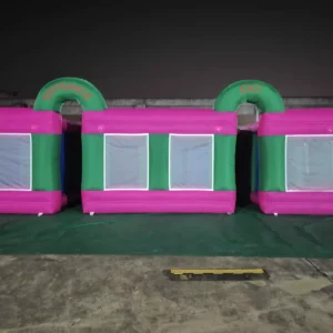Commercial Inflatable Maze - Pink Green Mesh Covered - product view 5