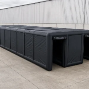 Commercial Inflatable Maze - Plain Black Dual Passage Covered - product view 3