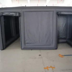 Commercial Inflatable Maze - Plain Black Dual Passage Covered - product view 2