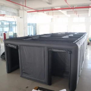 Commercial Inflatable Maze - Plain Black Dual Passage Covered - product view 5