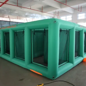 Commercial Inflatable Maze - Teal Mesh Panel Open Top - product view 6