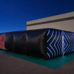 Commercial Inflatable Maze - Black Red Blue Laser Arena Covered - product view 3