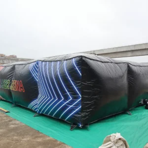 Commercial Inflatable Maze - Black Red Blue Laser Arena Covered - product view 5
