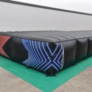 Commercial Inflatable Maze - Black Red Blue Laser Arena Covered - product view 1