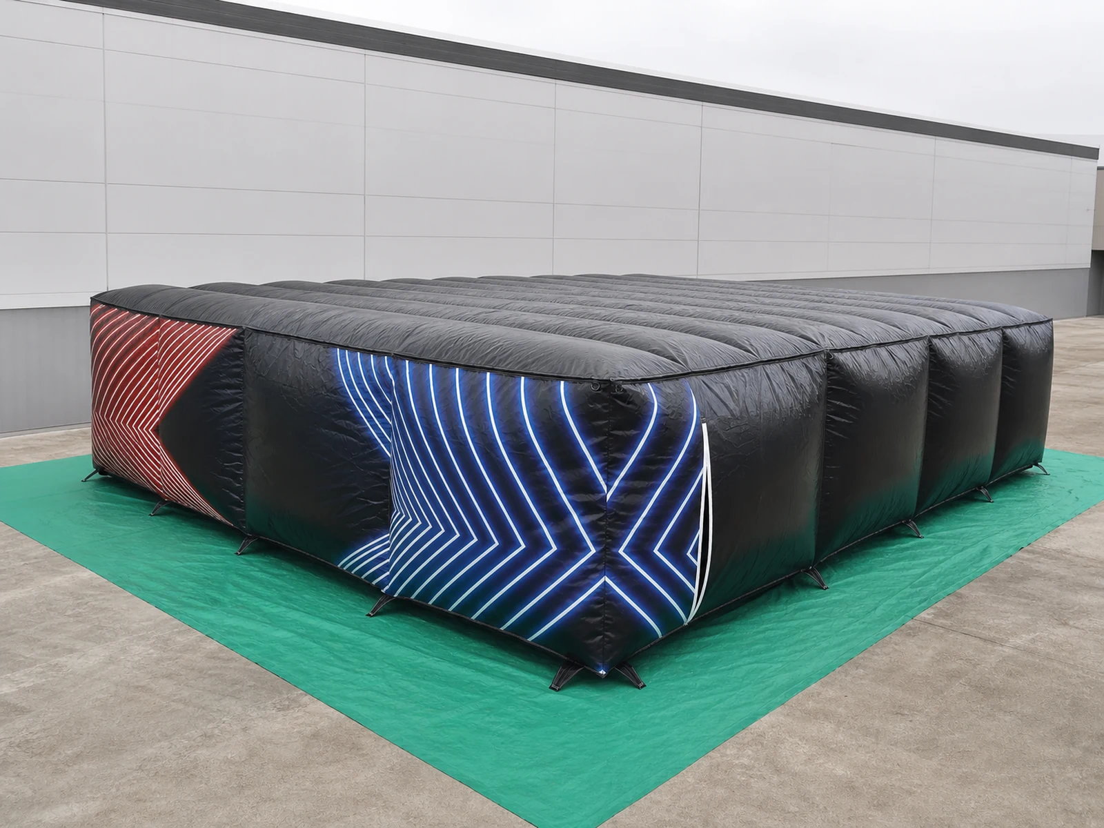 Commercial Inflatable Maze - Black Red Blue Laser Arena Covered - product view 1