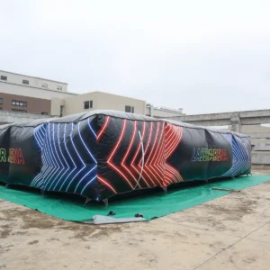 Commercial Inflatable Maze - Black Red Blue Laser Arena Covered - product view 6