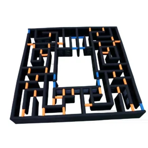 Commercial Inflatable Maze - Black Open Top Laser Route - product view 4