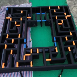 Commercial Inflatable Maze - Black Open Top Laser Route - product view 5