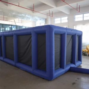 Commercial Inflatable Maze - Blue Gray Dual Passage Open Top - product view 4