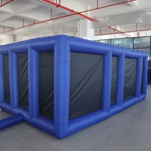 Commercial Inflatable Maze - Blue Gray Dual Passage Open Top - product view 5