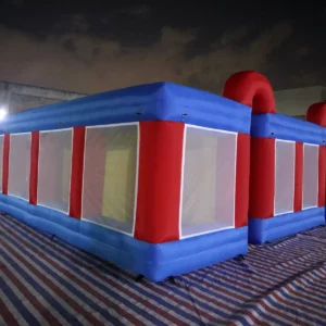 Commercial Inflatable Maze - Red Blue White Mesh Fully Covered - product view 4