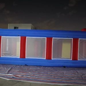 Commercial Inflatable Maze - Red Blue White Mesh Fully Covered - product view 6
