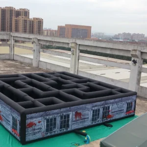 Commercial Inflatable Maze - Gray Blood Window Open Top - 10 x 10m - P129 - product view 1