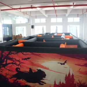 Commercial Inflatable Maze - Orange Animal Halloween Open Top - product view 3