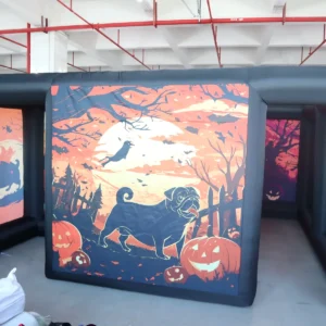 Commercial Inflatable Maze - Orange Animal Halloween Open Top - product view 4