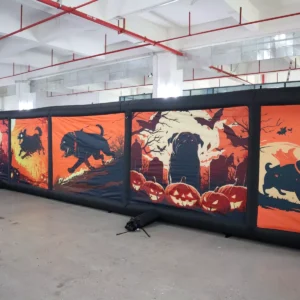Commercial Inflatable Maze - Orange Animal Halloween Open Top - product view 5