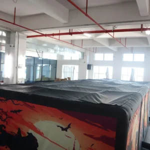 Commercial Inflatable Maze - Orange Animal Halloween Open Top - product view 6