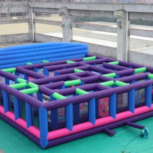Commercial Inflatable Maze - Colorful Carnival Funhouse - product view 3
