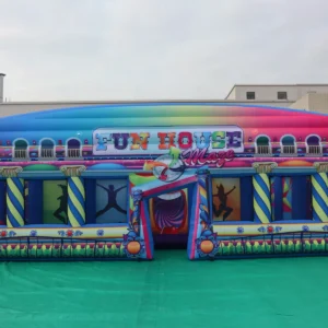 Commercial Inflatable Maze - Colorful Carnival Funhouse - product view 4