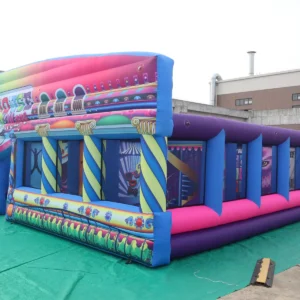 Commercial Inflatable Maze - Colorful Carnival Funhouse - product view 1