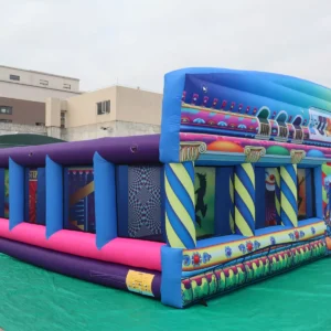 Commercial Inflatable Maze - Colorful Carnival Funhouse - product view 2