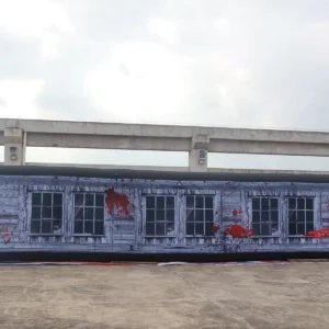 Commercial Inflatable Maze - Gray Blood Window Narrow - product view 5