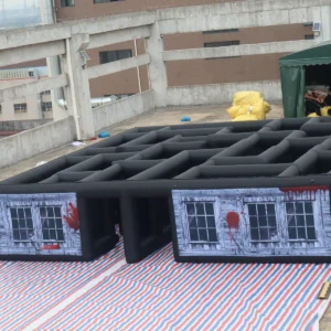 Commercial Inflatable Maze - Gray Blood Window Narrow - product view 1