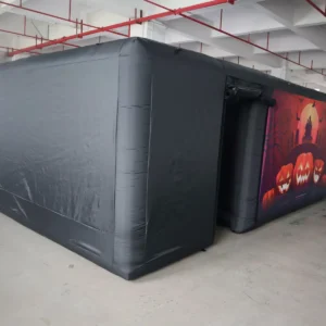 Commercial Inflatable Maze - Black Pumpkin Fully Covered - product view 1