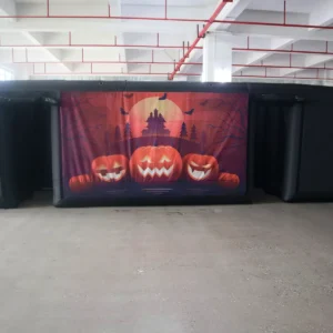 Commercial Inflatable Maze - Black Pumpkin Fully Covered - product view 2