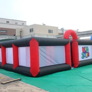 Commercial Inflatable Maze - Red Black White Mesh Open Top - product view 5