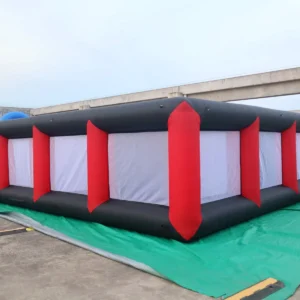 Commercial Inflatable Maze - Red Black White Mesh Open Top - product view 6