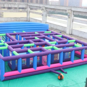 Commercial Inflatable Maze - Colorful Carnival Funhouse 10m - product view 3