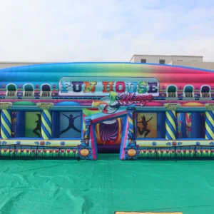 Commercial Inflatable Maze - Colorful Carnival Funhouse 10m - product view 4