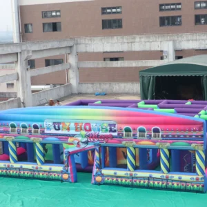 Commercial Inflatable Maze - Colorful Carnival Funhouse 10m - product view 1