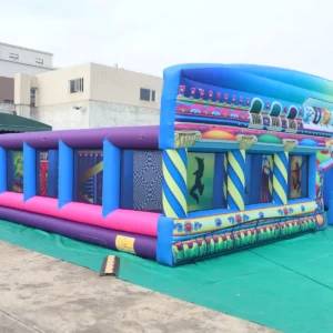Commercial Inflatable Maze - Colorful Carnival Funhouse 10m - product view 2