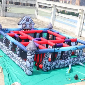 Commercial Inflatable Maze - Haunted Castle Open Top - product view 2