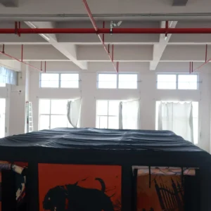 Commercial Inflatable Maze - Orange Animal Halloween Covered - product view 3