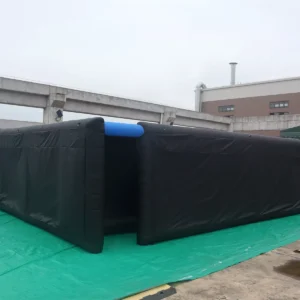 Commercial Inflatable Maze - Plain Black Open Top - 10 x 10m - P140 - product view 3